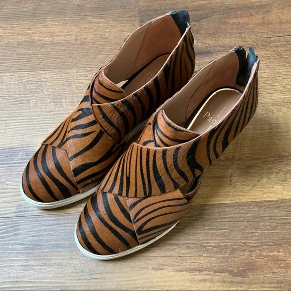 Linea Paolo Faith Genuine Calf Hair Wedge Sneaker - Picture 2 of 7